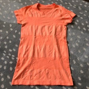 Orange athletic top